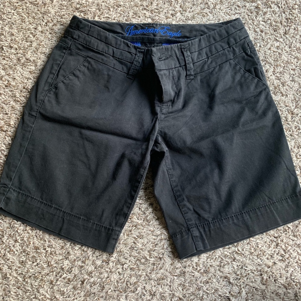 Black Bermuda shorts